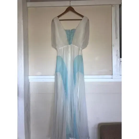 VINTAGE 50s-60s Lilli Diamond of California Gown Dress Small S REGENCY FAIRY - Picture 7 of 15
